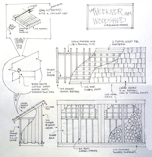 Firewood Wood Shed Plans Free