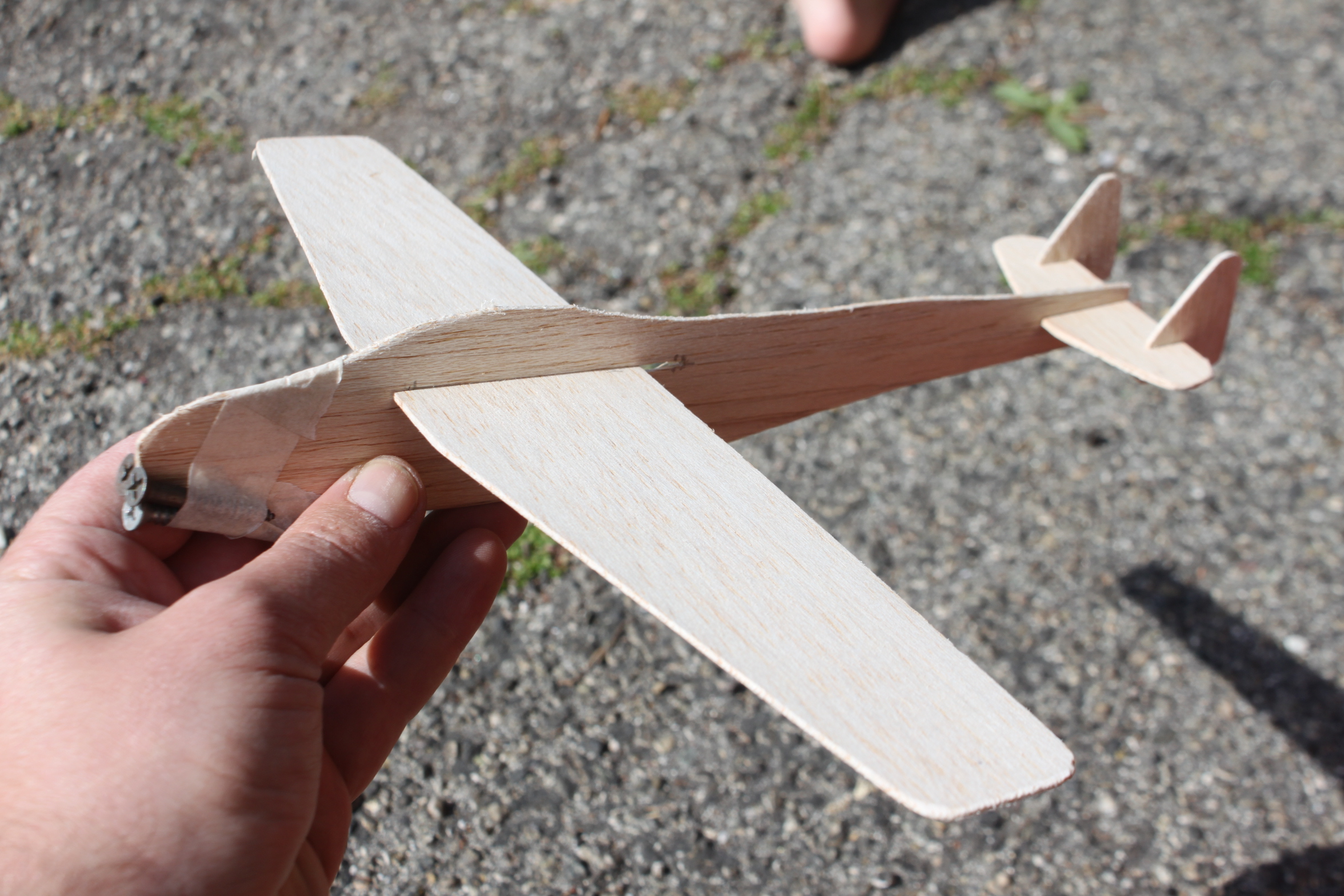 balsa wood glider plane